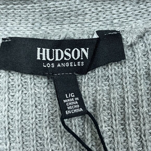 Hudson Los Angeles Gray Cotton Buttondown Cardigan L NWT 6522 - Picture 4 of 8